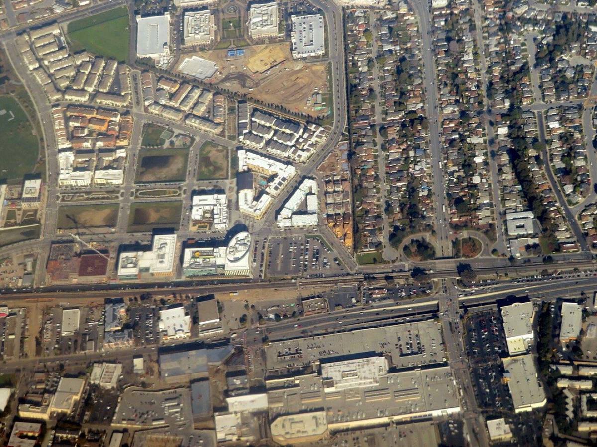 Belmont from the air